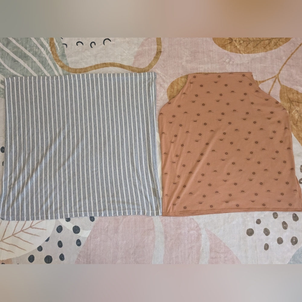 2 Itzy Ritzy and Gerber Modern Moments Car Seat Covers or Breastfeeding Covers
